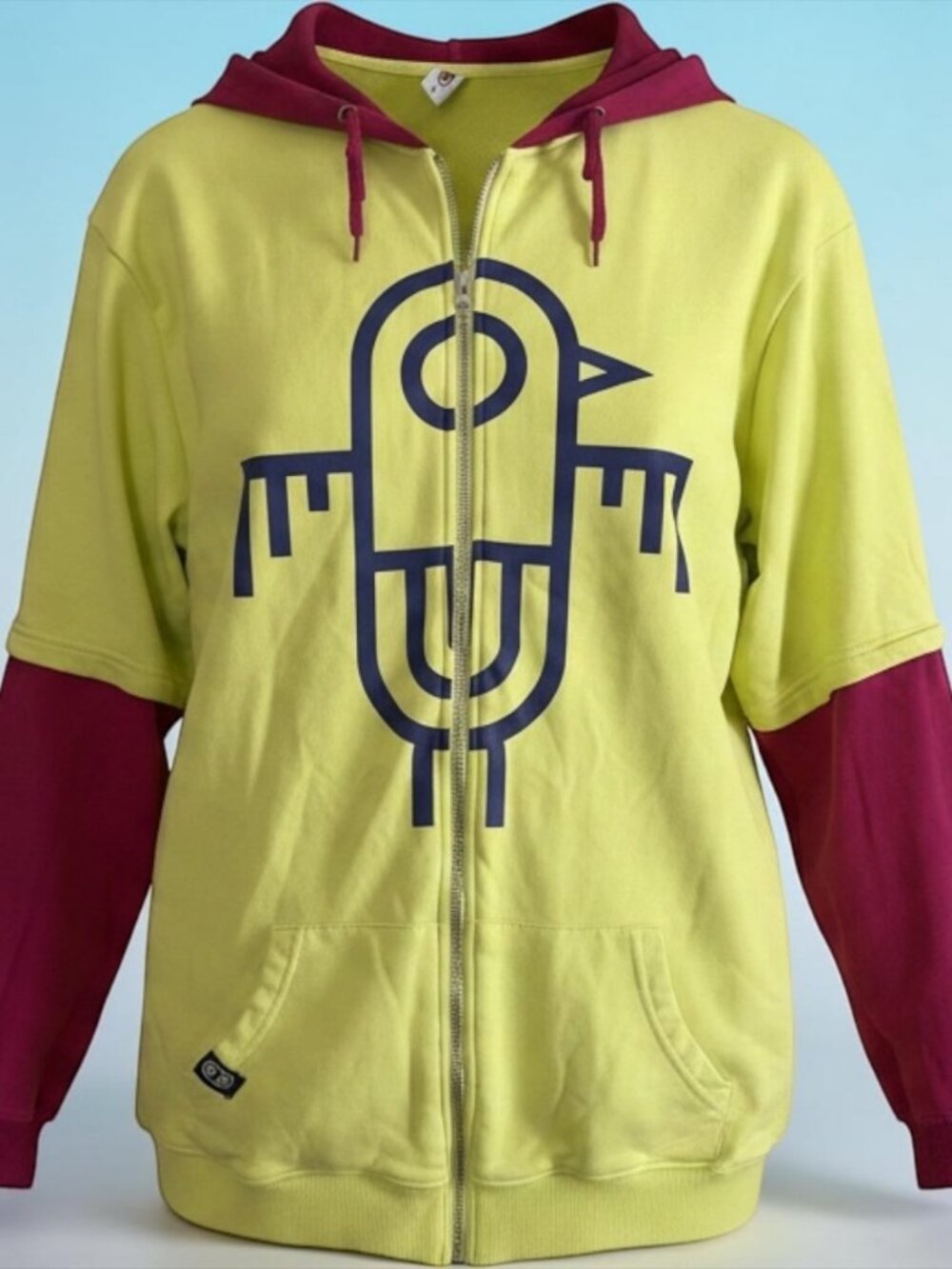 Mishka Capsule Tag Graphic Zip Up Hoodie - Size Large